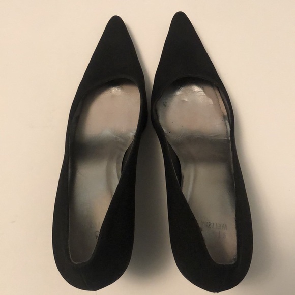 Vintage Women’s Stuart Weitzman Narrow Black Pumps 9.5N - Picture 8 of 13